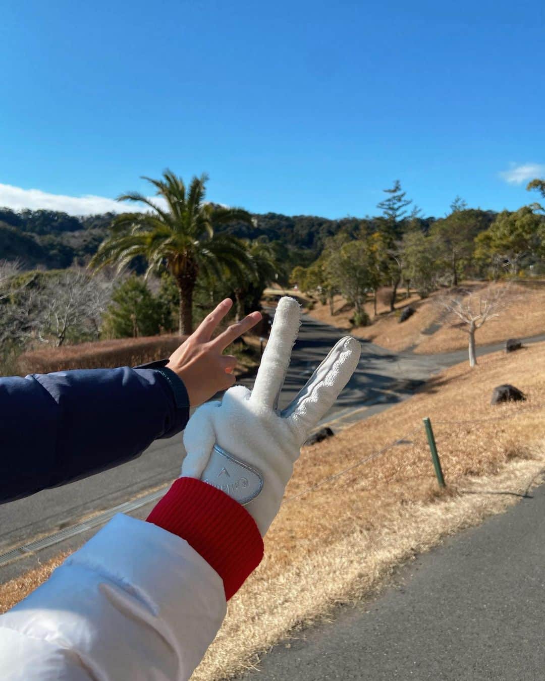 ティファニー春香さんのインスタグラム写真 - (ティファニー春香Instagram)「.  真冬ゴルフ🏌🏻‍♀️✨  バンカーが凍るくらい極寒でしたが😳🌬❄︎ 防寒対策グッズに助けられ快適に楽しめました!!☺︎  ﾜﾝﾋﾟｰｽ: （ @cpggolf_official ） ﾚｯｸﾞｳｫｰﾏｰ:（ @newbalancegolf_japan ） ｻﾝﾊﾞｲｻﾞｰ:（ @taylormade_golf_japan ） ｼｭｰｽﾞ:（ @mizuno_sportstyle_jp ）  #ゴルフ #ゴルフ女子 #ゴルフウェア」1月30日 19時50分 - tiffanyharuka