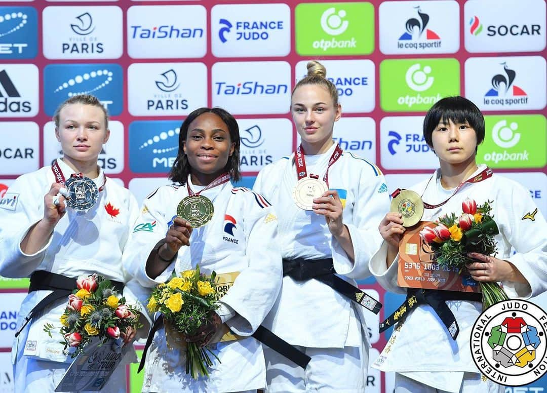 ダリア・ビロディドさんのインスタグラム写真 - (ダリア・ビロディドInstagram)「First medal in a new weight category 57 kg! Happy to be on the podium again but still looking forward to win gold🥇 thanks everyone for support ❤️ Grand Slam in Paris is always the best competition with the best support from spectators! Merci Bercy🫶🏻🙏🏻🔥🇫🇷 #judoparis2023」2月5日 7時55分 - dariabilodid7