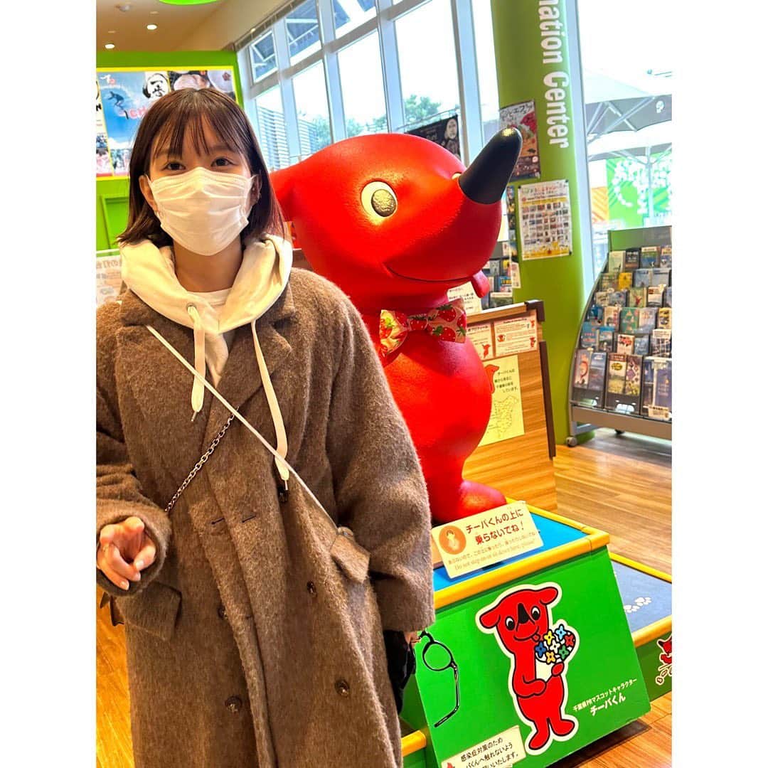 芳根京子さんのインスタグラム写真 - (芳根京子Instagram)「木更津の三井アウトレットパークにお買い物行ったからチーバくんと写真撮った✌️」2月6日 10時20分 - yoshinekyoko