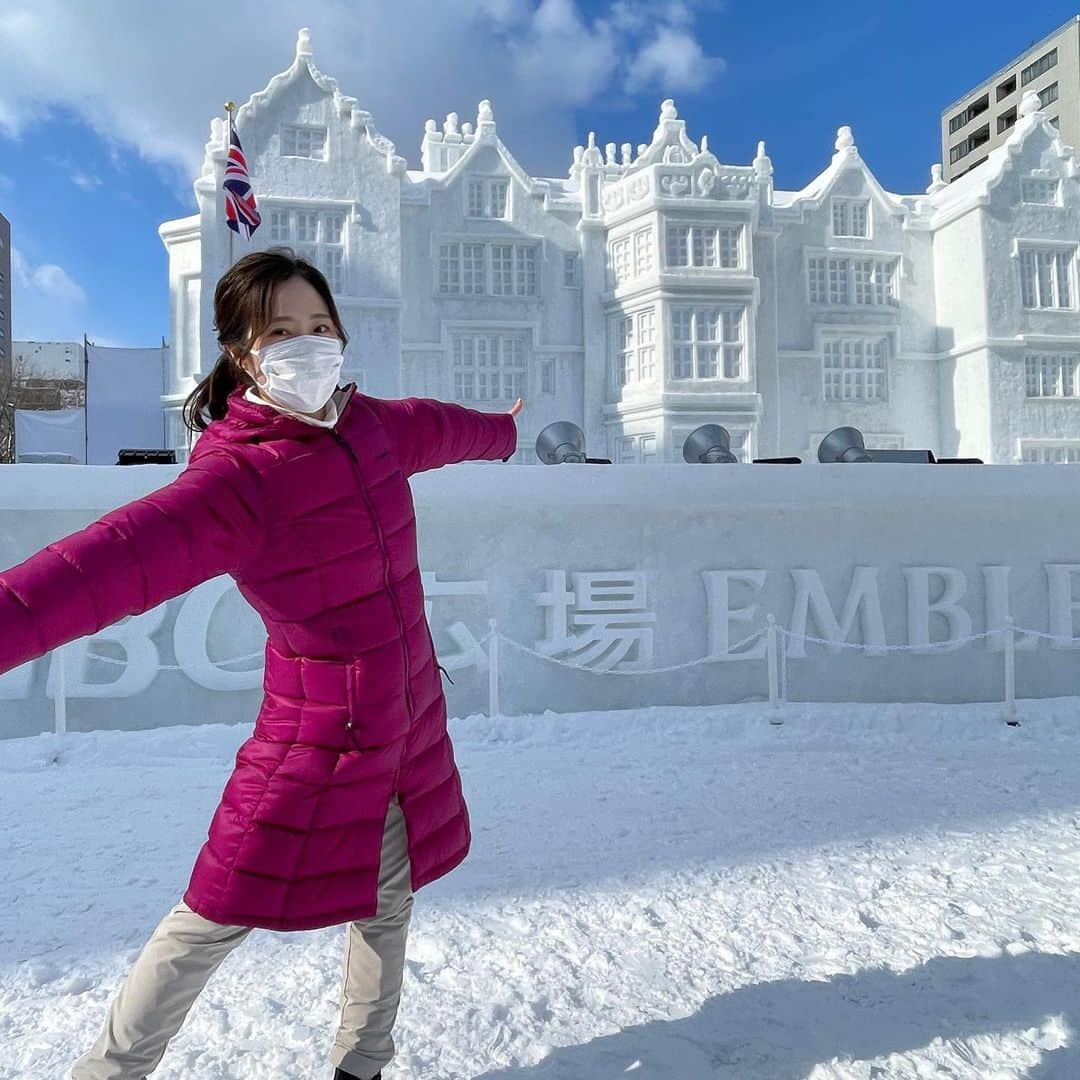 世永聖奈さんのインスタグラム写真 - (世永聖奈Instagram)「⛄️ ⁡ ⁡ きょうは「ひるおび」内で ⁡ 雪まつり会場から生中継しました〜 ⁡ 北海道では放送されていない時間帯でしたが ⁡ 全国の皆さんに雪まつりの楽しい雰囲気が ⁡ 伝わっていたら嬉しいです ⁡ 北海道には美味しいグルメも沢山あります ⁡ もちろん綺麗な雪も！ ⁡ ぜひ遊びにきてくださいね❄️ ⁡ ⁡ #ひるおび #生中継 #TBS #北海道 #札幌 #大通公園 #雪まつり #大雪像 #HBC #エンブリー荘 #もんすけ #アナウンサー #世永聖奈 ⁡ ⁡ 16時50分からは今日ドキッ！ ⁡ ⁡」2月6日 12時23分 - hbc_yonagasena