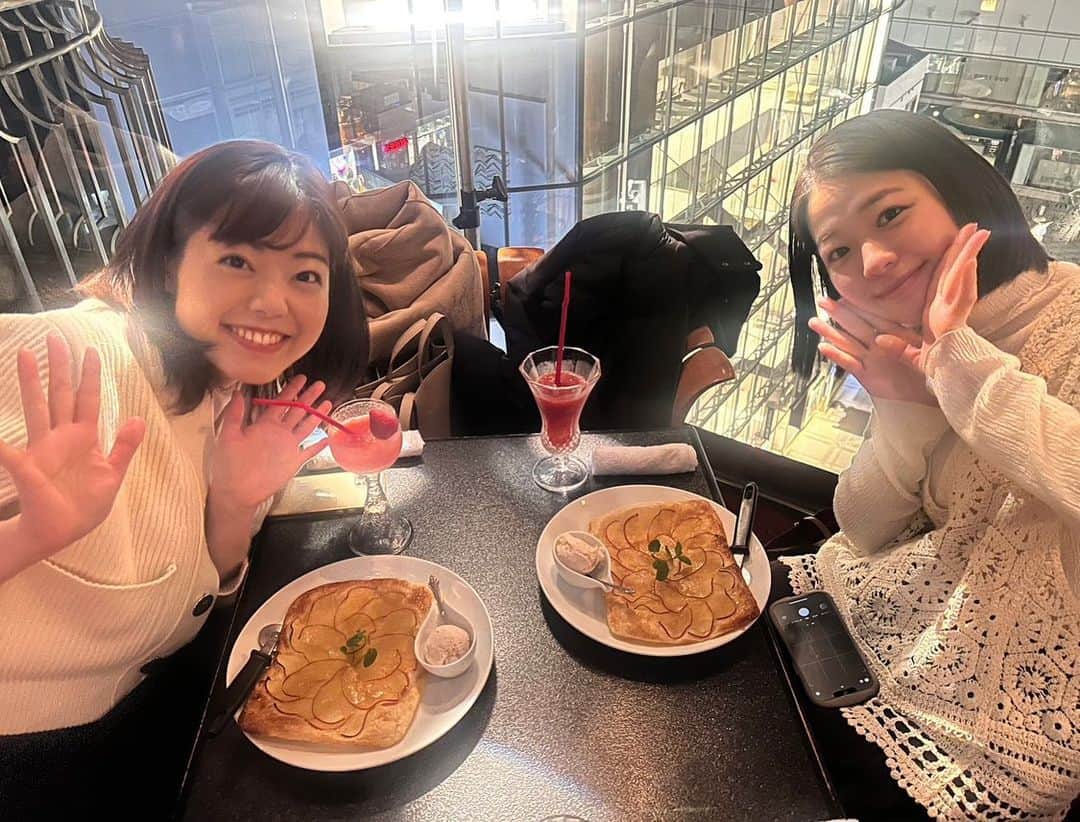 田村友里さんのインスタグラム写真 - (田村友里Instagram)「美味しいアップルパイ食べました✨ #日本一のアナウンス部」2月7日 20時00分 - yuri_tamura0894