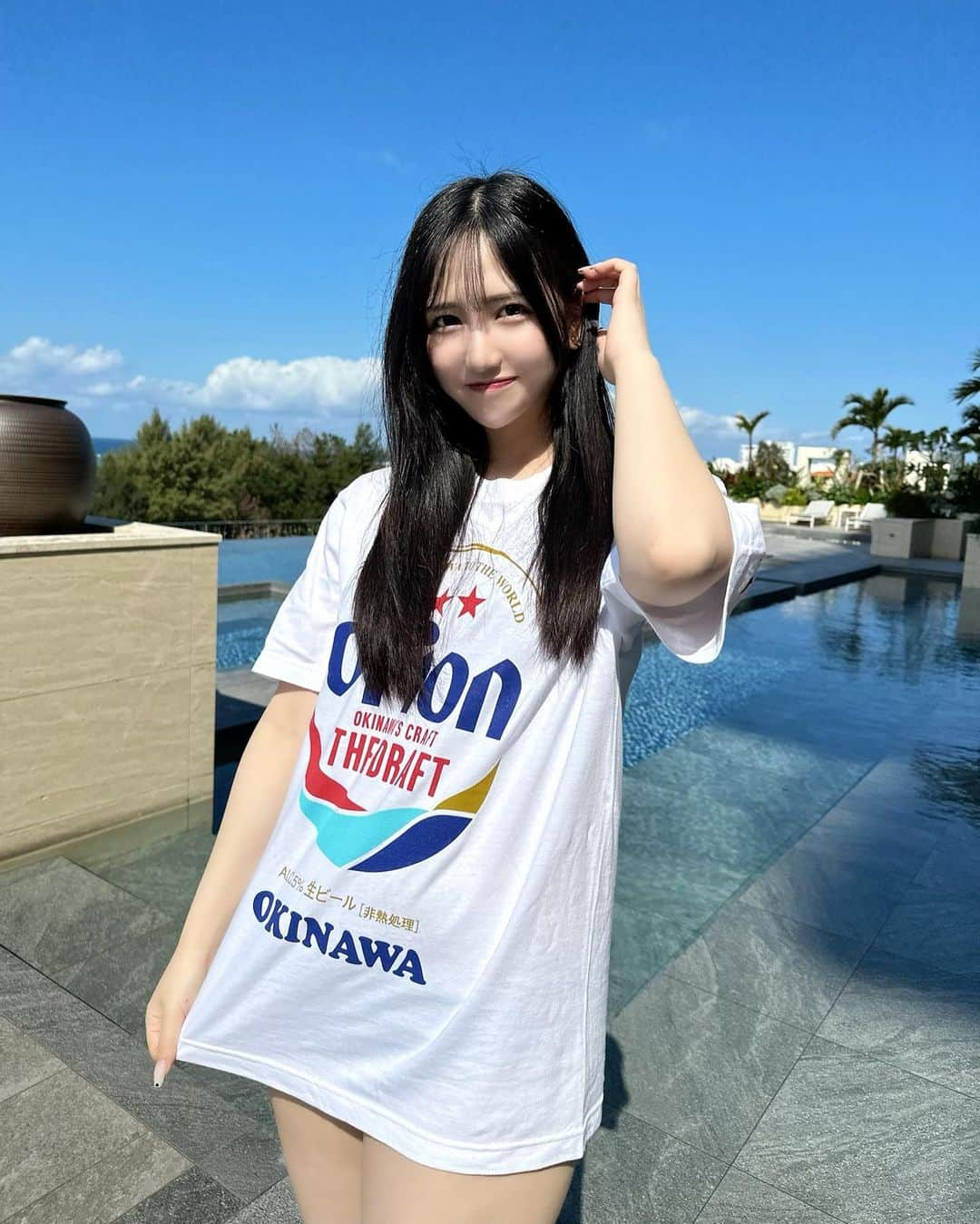 稗田智優さんのインスタグラム写真 - (稗田智優Instagram)「身長が高いと大きめのTシャツでもワンピースにならない😵‍💫😵‍💫😵‍💫」2月9日 20時16分 - _chiyuu_