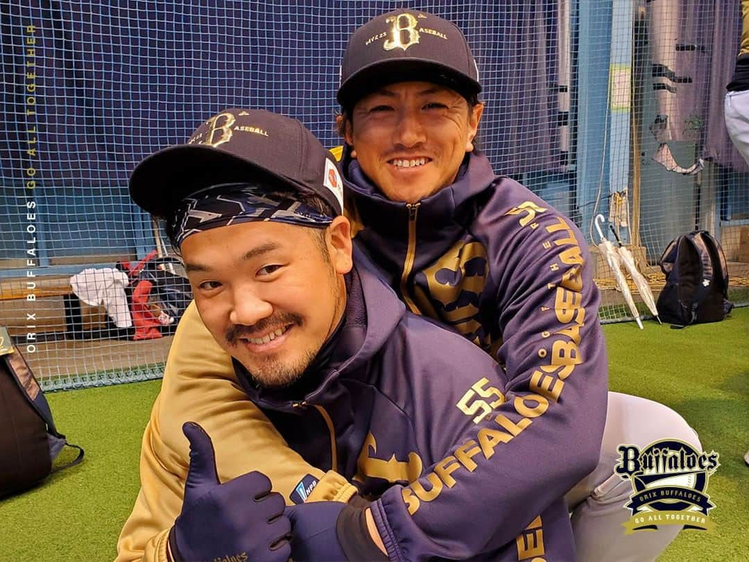 オリックス・バファローズさんのインスタグラム写真 - (オリックス・バファローズInstagram)「#Tー岡田 #小田裕也 #Bs朝のお戯れ #第3クール #気合い入れて #頑張ります！ #室内練習場 #宮崎春季キャンプ #Bs2023 #buffaloes #baseball #ORIX #プロ野球」2月10日 10時06分 - orix_buffaloes