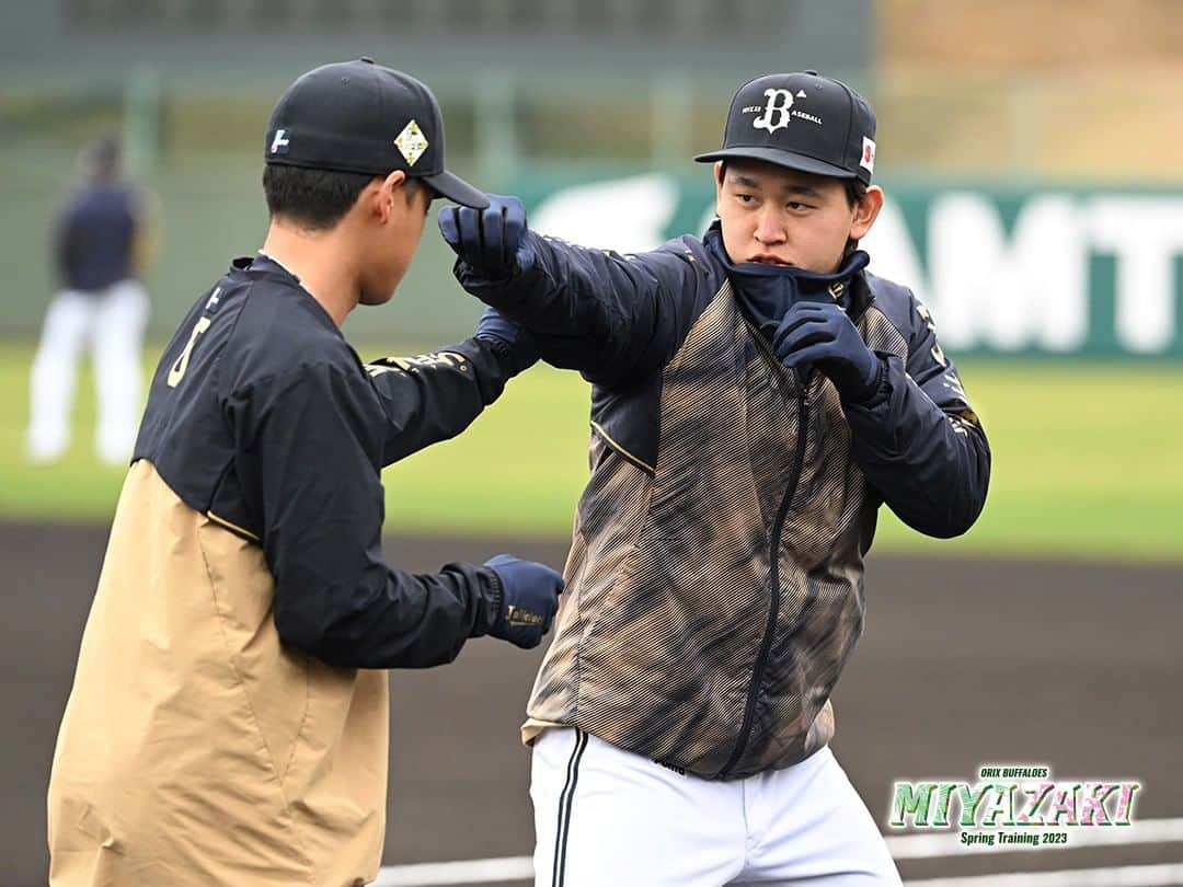 オリックス・バファローズさんのインスタグラム写真 - (オリックス・バファローズInstagram)「#杉本裕太郎 #宇田川優希 #比嘉幹貴 #安達了一 #宮城大弥 #宮崎春季キャンプフォトギャラリー #宮崎春季キャンプ #Bs2023 #buffaloes #baseball #ORIX #プロ野球」2月10日 11時19分 - orix_buffaloes