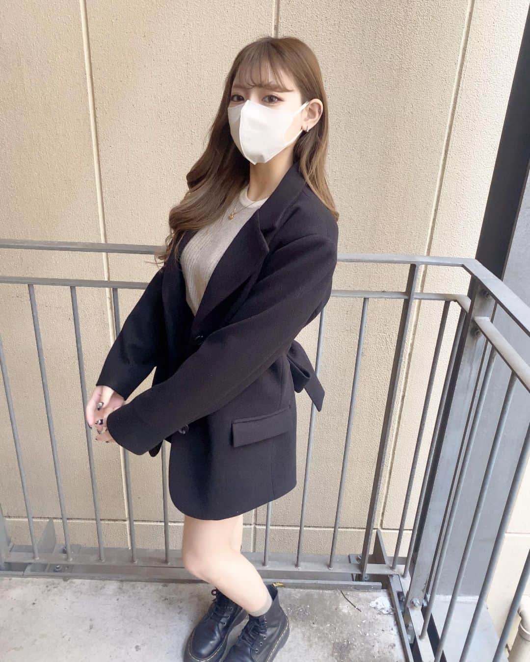 YUINAさんのインスタグラム写真 - (YUINAInstagram)「可愛いコート🤍  @maybins_japan」2月12日 20時44分 - y_i_n35