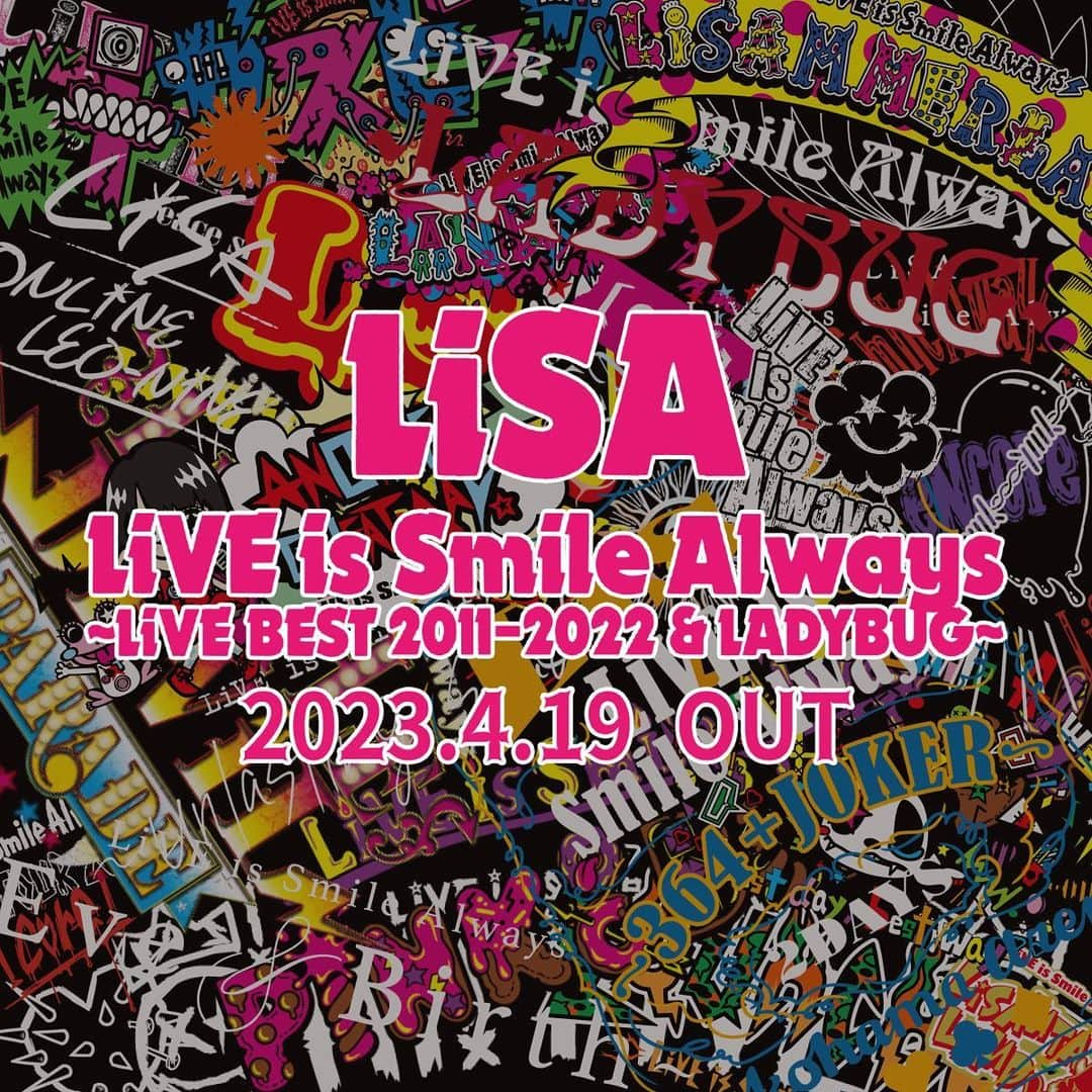 LiSAさんのインスタグラム写真 - (LiSAInstagram)「4/19発売『LiSA～LiVE BEST 2011-2022 & LADYBUG～』DVD&BD  #LiSAライブベスト　の予約が始まりました💿💿💿 https://lisa.lnk.to/LiVEBEST_20230419   💿1stライブ「Letters to U」から「Eve＆Birth」全50曲4時間越えの"LiSAライブ映像ベスト"  💿10周年ライブ「LiVE is Smile Always～LADYBUG～at日本武道館」  💿特別なもう一枚。 豪華永久保存盤お届け☻ lxixsxa.com  完全盤は GOODS] ・フォトブック ・LiSAッ子ブレス〜LiVE BEST Ver.〜 ・LiSAッ子の証〜LiVE BEST Ver.〜 ・トレーディングカードセット〜LiVE BEST Ver.〜 （全12種・ランダム5枚入り）  の、てんこもり盤です🥳🍚  RT  【おしらせ】 4/19（水）#LiSA 初のライブ映像ベスト盤、Blu-ray & DVD「LiVE is Smile Always〜LiVE BEST 2011-2022 & LADYBUG〜」発売決定☆  FC「リサラボっ。」会員限定の早期予約特典&先着購入者特典もございます。  詳細はオフィシャルサイトをご確認ください。」2月15日 17時05分 - xlisa_olivex