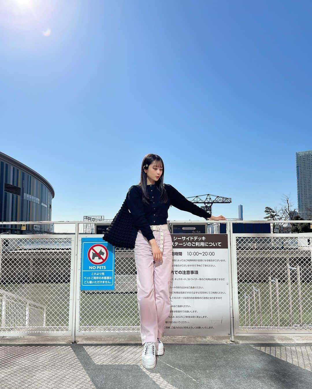 高井千帆さんのインスタグラム写真 - (高井千帆Instagram)「⁡ 最近UNIQLOでGETした バギージーンズがお気に入り🥱🌸 ⁡ お花見の季節が待ち遠しいなぁ〜 ⁡ #俺たちの豊洲 #独り占めしてきた #ふふ♡」2月24日 22時20分 - chiho_takai_official