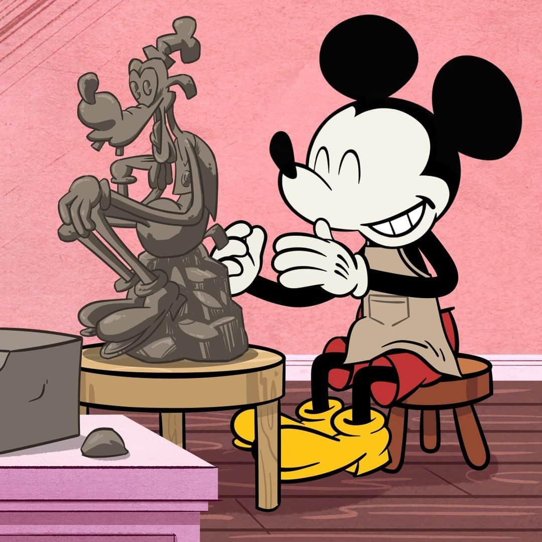 ミニーマウスさんのインスタグラム写真 - (ミニーマウスInstagram)「Mickey was feeling a little ✨Goofy✨ in pottery class 😂」3月4日 3時00分 - minniemouse