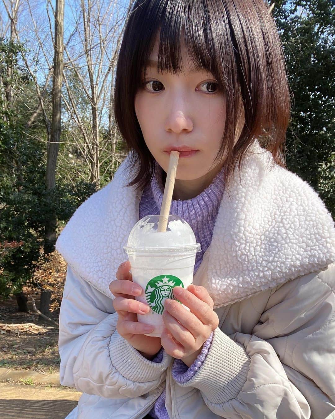 村上りいなさんのインスタグラム写真 - (村上りいなInstagram)「#さくら咲くサクフラペチーノ 🌸  #starbucks #teabreak #sakura」3月3日 13時38分 - riina_murakami