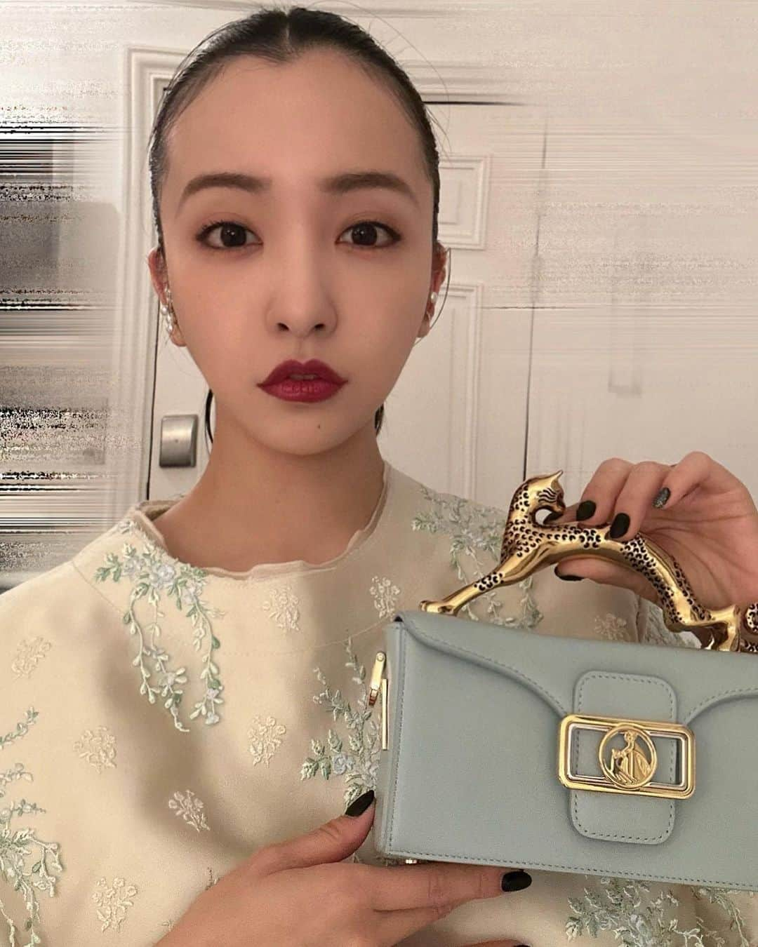 板野友美さんのインスタグラム写真 - (板野友美Instagram)「ハンドルが🐈‍⬛になってる🐾  @lanvin」3月7日 20時13分 - tomo.i_0703