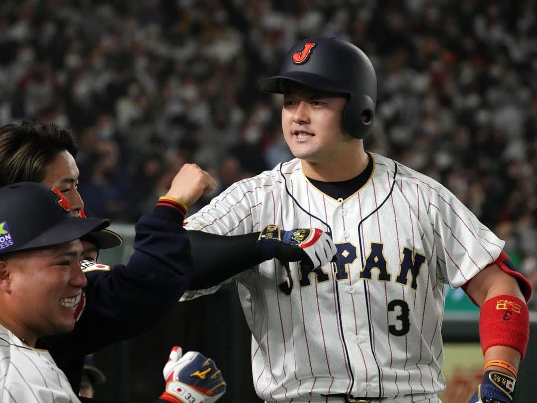 侍ジャパンさんのインスタグラム写真 - (侍ジャパンInstagram)「9日、「カーネクスト 2023 WORLD BASEBALL CLASSIC™ 東京プール」が東京ドームで開幕。侍ジャパントップチームは初戦を中国と戦い、大谷翔平選手の投打の活躍などで8対1で勝利。次戦は10日19時から韓国と対戦します。  #侍ジャパン #WorldBaseballClassic #カーネクスト2023WBC東京プール #大谷翔平 #ヌートバー #Nootbaar #牧秀悟 #湯浅京己 #山田哲人 #甲斐拓也 #伊藤大海」3月10日 2時30分 - samuraijapan_official