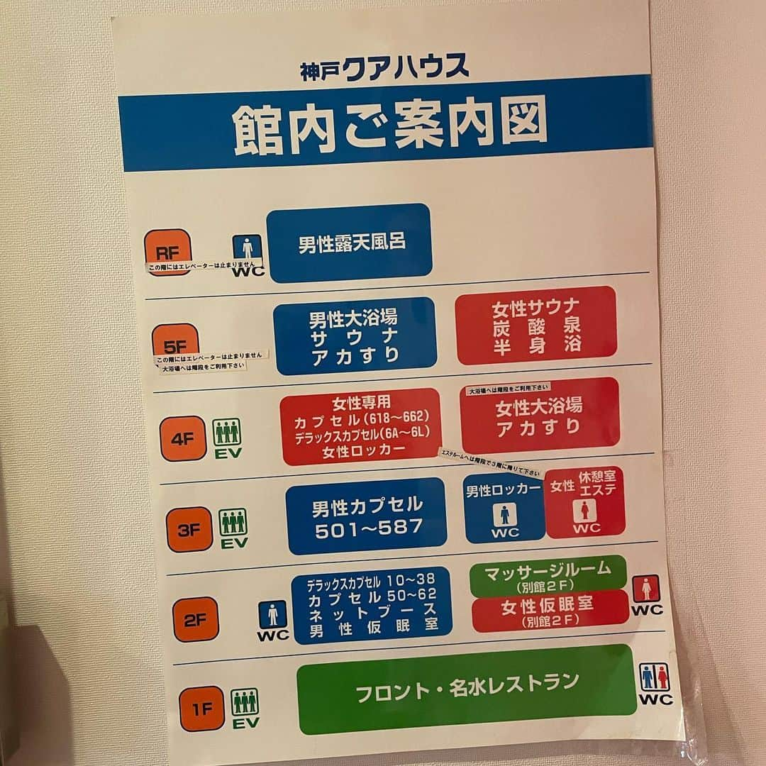 米倉みゆさんのインスタグラム写真 - (米倉みゆInstagram)「いってきましたよ、神戸クアハウス♨️ . 神戸でイベントやりますといったら、ぜひここに行ってくださいとファンの方何人かに言われて 気になっておりました！！ . 【兵庫県のしきじです。】 . と！！！！！！！！！！！！ . それはいかなければ！！！と みおちを引き連れ深夜に到着。 . もおおおおおおおおお 看板が好き……… 私古ければ古いほど 渋ければ渋いほど興奮するので外観見ただけでととのった← . . ここのお水は 名水100選「神戸ウォーター」  選ばれた 神戸ウォーター六甲布引の水！！ . シャワーからミネラルウォーターでてるみたいなかんじ？！！ それって凄いことだよね？！ . 温泉もまろやか~~~で とろっとしててまろっとしてました(ﾂﾀﾜﾚ!) . サウナは 横にひろーーーくて 真ん中にテレビ！！  サ室めちゃくちゃ明るい！！ 外の様子がよく見える！    (米倉はテレビあった方が嬉しい派🈂️ウナー) 温度は低いのに湿度高いから汗めっちゃかく！ 長く入れる苦しくない🈂️ウナ . そしてメインの水風呂！！！ 気持ちいいぃいぃ こちらもとろっとまろっと肌に吸い付く感じの質感！ . そして  外気浴の時に異変に気づいた…  まてよ……………なんか……………………………え…  え……………………… 肌が……いや 肌じゃない……………………………  毛穴…毛穴が！！！！！！！！ 身体の全毛穴が喜んでる！！！！！！！！！！!!!!!!！！！！！！！なんだこれは！！！！！！！！！！！！！！！！  毛穴が喜ぶ水風呂ってなんだよ！！！！！！！ きいたことねぇよ！！！！！！！！！！  気持ちよすぎんだろ！！！！！！！！！！ . . . ~~~ととのったぁぁぁ~~~ . . 〜完〜 . . . . . . . . .  #サ活する米倉  #神戸クアハウス #神戸 #神戸観光  #神戸グルメ  #神戸旅行  #神戸デート  #サウナ #サウナ女子  #サウナイキタイ  #サウナ好きな人と繋がりたい  #サウナー  #サウナ部  #サウナ好き  #サウナガール  #銭湯  #銭湯女子  #銭湯サウナ  #銭湯巡り  #温泉 #ととのう  #サ活 #サ旅 #サウナーと繋がりたい  #神戸サウナ  #japan  #japantravel  #japanesegirl  #japantrip  #japanese」3月14日 23時27分 - yone__miyu630