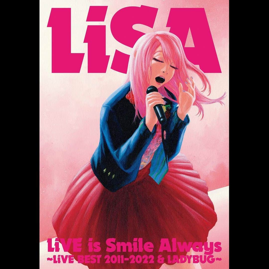 LiSAさんのインスタグラム写真 - (LiSAInstagram)「ピンクのボックスに、ライブの銀テープを貼って「最高に楽しんで行きましょうー！✌️」の合言葉ジャケットで、お届けですっ📺✌️  https://lisa.lnk.to/LiVEBEST_20230419  RT 【おしらせ】#LiSAライブベスト 4/19（水）発売、ライブBlu-ray & DVD「LiVE is Smile Always〜LiVE BEST 2011-2022 & LADYBUG〜」のジャケット写真 & 先着購入者特典の絵柄を公開☆  💿DiSC1 : ライブベスト(50曲約4時間) 💿DiSC2: LiSA TV(約2時間) 💿DiSC3: LiVE is Smile Always〜LADYBUG〜(約3時間)  @momoco_itadakimasu47  ✒︎ @y0k0yama_isa0  ✒︎ @makitotakagi」3月17日 18時49分 - xlisa_olivex