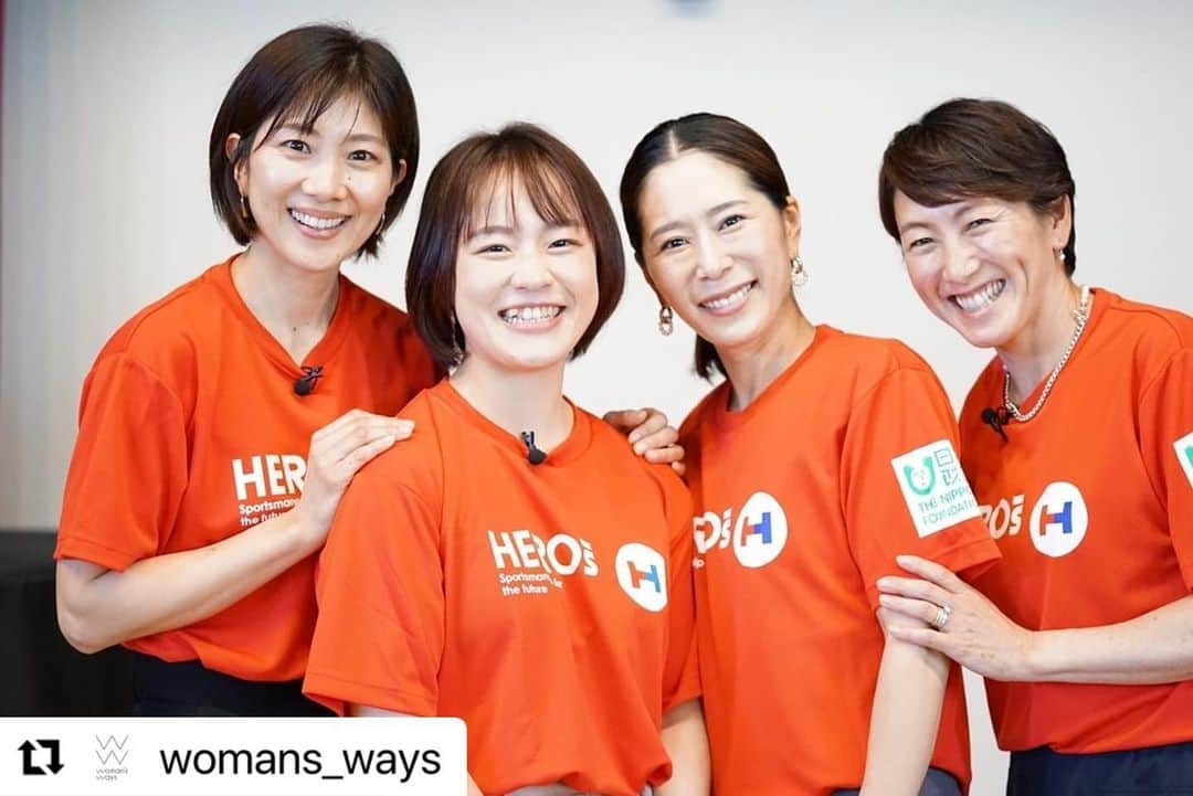 狩野舞子さんのインスタグラム写真 - (狩野舞子Instagram)「・ 先日行われたHero's×Woman's waysのセミナー✨ 私は参加する事が出来ませんでしたが、愛さん、玲子さん、真依さん、賛同アスリートから登坂絵莉さんが参加してくださいました😊 ・ #Repost @womans_ways with @use.repost ・・・ 先日 @heros_nippon_foundation ✖️ @womans_ways で 横浜女学院中学、高校の生徒の皆さんにセミナー＆ディスカッションを行いました🙋‍♀️🙏  今回は賛同アスリートの @eri_tosaka さん 日本体育大学須永美歌子先生にもご参加頂くことができました🙏😊  生徒さん達はとても積極的に意見を述べてくれたりみんなで考えることができてとても有意義な時間となりました😊☝️  自分自身の身体のことをしっかり知り、また他者への伝え方や理解をどうするかなどたくさん意見を出し合いました🙆‍♀️  このセミナーきっかけに実践してもらえると嬉しいなと思います😊💓  #heroslab #womansways  #潮田玲子 #杉山愛 #須永美歌子先生 #中川真依 #登坂絵莉」3月20日 21時22分 - kanochan715