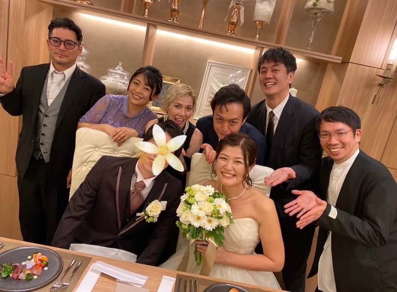 範田紗々さんのインスタグラム写真 - (範田紗々Instagram)「ずーっと笑顔😊💕 素敵なお式でした💕 おめでとう💕 お招きありがとう💕 #友人の結婚式」3月22日 10時41分 - handa_sasa