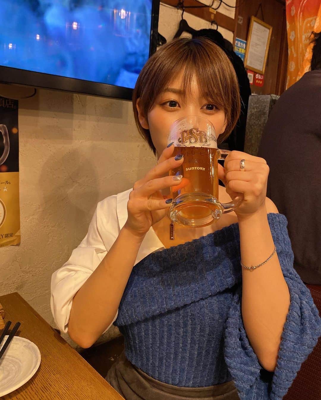 小坂田純奈さんのインスタグラム写真 - (小坂田純奈Instagram)「今日もかんぱい👼🏻🍺  #お酒好き女子 #酒好き女子 #ビール好き #ビール好き女子 #飲酒タグラム #飲酒たぐらむ #ビール女子」3月27日 21時21分 - official_junata