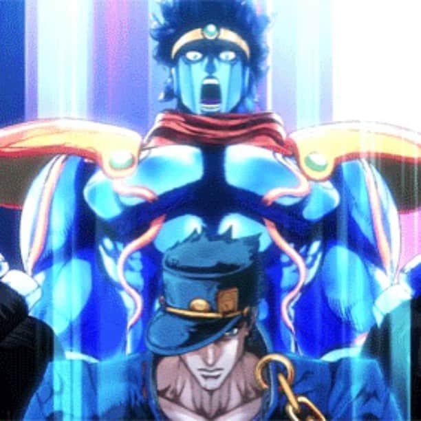 空条承太郎のインスタグラム：「If you fuck with me your gonna get Star Platinum mad af have you seen what happened to  steely dan. #jotarokujo #happened #hashtag #star #jojo #anime #mad」