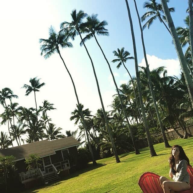 笛木優子のインスタグラム：「ハワイ。。。 行きたいねぇ、、、💕☀️🌴🌺」