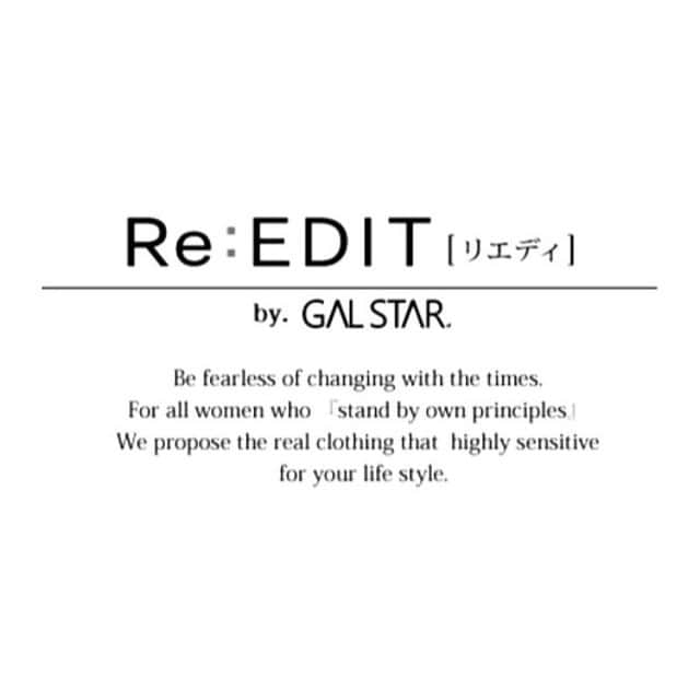 ギャルスターのインスタグラム：「. GALSTARからRe:EDITへ  新ブランド立ち上げによる アカウントフォロー移行のお願い。  皆様に愛され続けて10年目となるGALSTARは 皆様にもっとHAPPYをお届けするため、  4月12日をもちまして Re:EDIT(リエディ)へと生まれ変わりました。  新アカウントはこちらです。  @reedit_official  今後ともRe:EDIT(リエディ)を 宜しくお願いします。  #reedit#galstar#リエディ#ギャルスター #renewal#new#ラブリ #ブランド#fashion#brand」