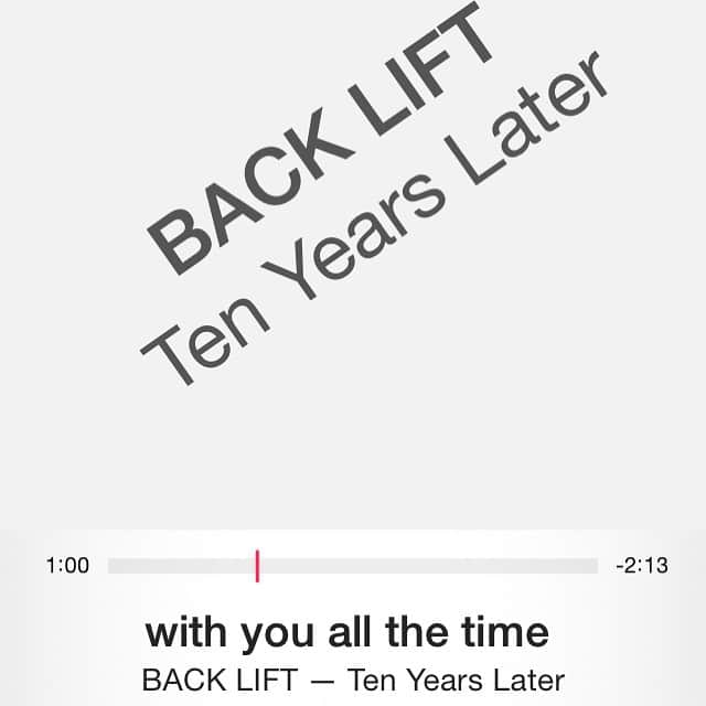 のインスタグラム：「BACK LIFTの「Ten Years Later」を聴きながら出雲に向かってます。今風じゃなくてメチャいいね♪♪ #BACKLIFT #めっちゃツボ」