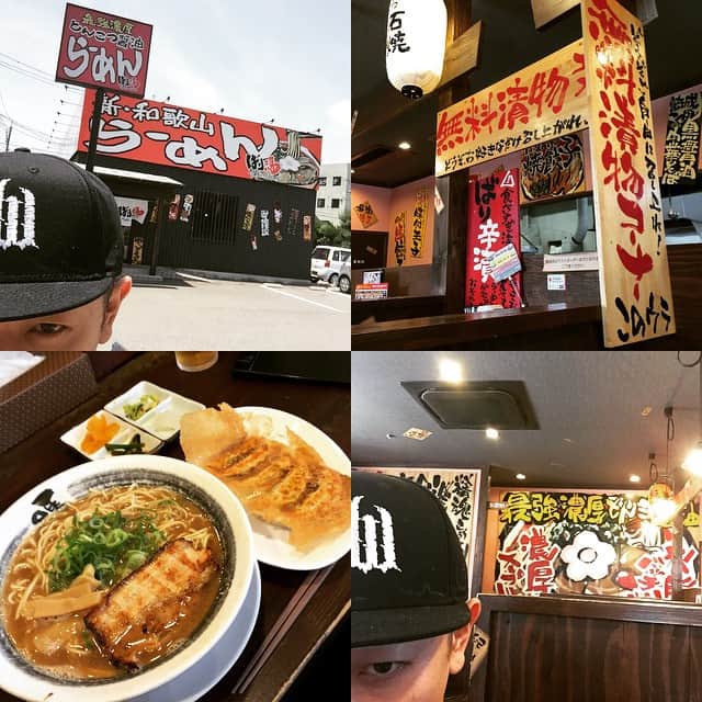 のインスタグラム：「LA・LA・LA  LUNCH  #山口県にて和歌山ラーメン #ばり嗎山口湯田店 #ばり嗎ラーメン餃子ランチ #漬物無料食べ放題 #美味し  #ナオキ独断グルメ  #グルメ旅山口  #旅とラーメンと私」