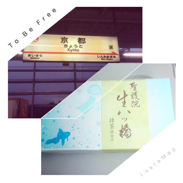 和泉竜司のインスタグラム：「#InstaMagApp @fotorus_official 起きた瞬間に名古屋通り過ぎた！笑 京都と言えば茂平！ディアナを思い出して久しぶりにみんなに会いたくなった！笑  #名古屋の#次は#京都#足跡#残すために#八つ橋#買った#親から#ダメだし#間違いない#早く#家に#帰りたい」