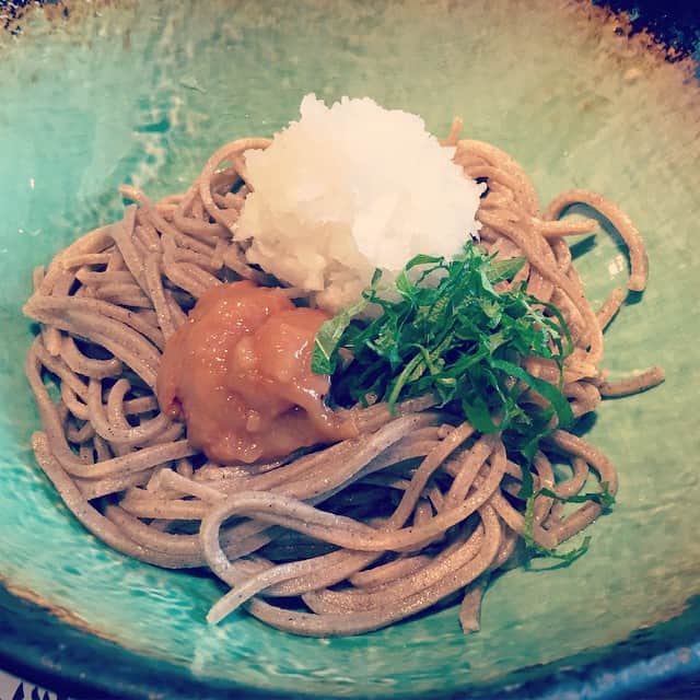MEGのインスタグラム：「梅鬼おろし蕎麦！」