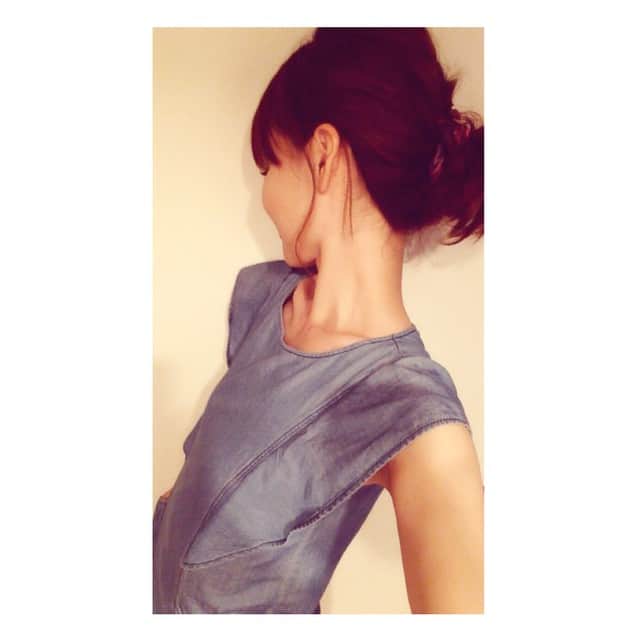 shenaaa16のインスタグラム：「❤︎◟̑◞̑❤︎ *  デニムワンピース♡ * *  またまた… こっそりおかりして、 行ってきます〜(≖ლ≖๑ )❤︎」