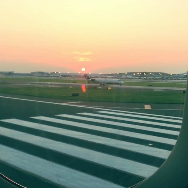 コリン・マクマヌスのインスタグラム：「✈️🌅」