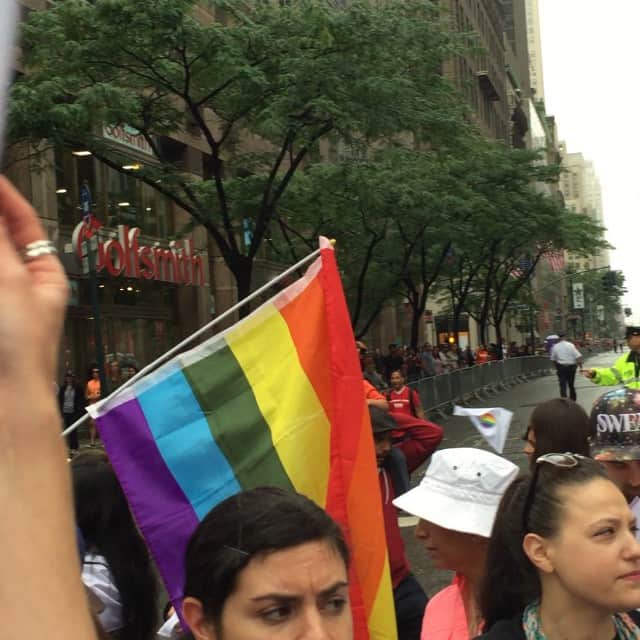 東小雪のインスタグラム：「#nycpride #HAPPYPRIDE」