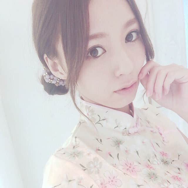 希志あいののインスタグラム：「チャイナドレス♡」