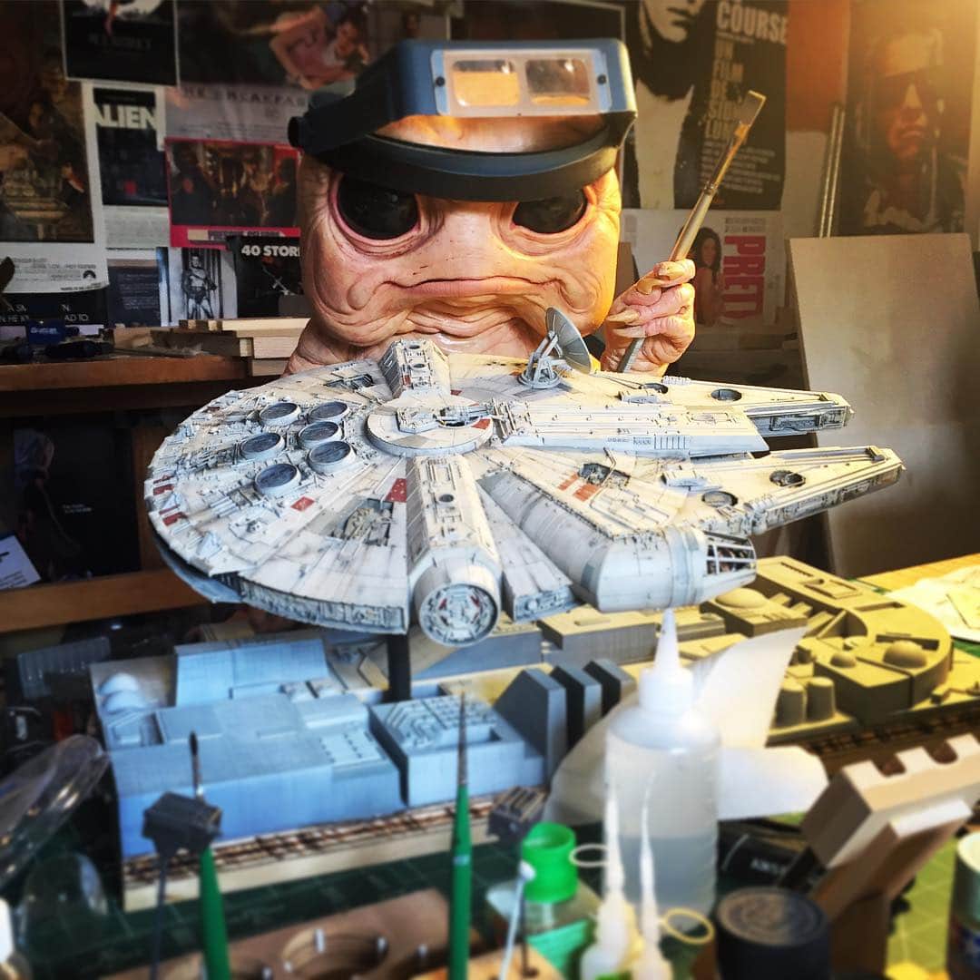 Miloのインスタグラム：「I auditioned for the new Star Wars movie but I haven't heard back. #EwokGoals #MillenniumFalcon #noCGI」
