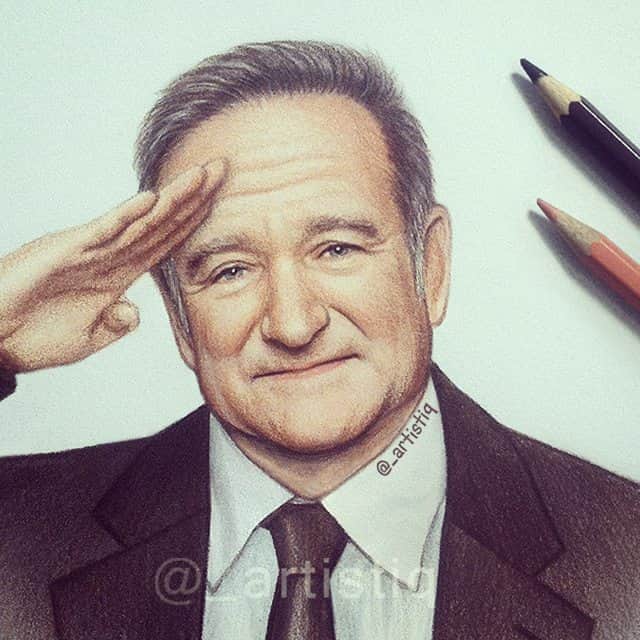 Casさんのインスタグラム写真 - (CasInstagram)「An old sketch. Happy Birthday Robin Williams! @therobinwilliams」7月22日 1時38分 - _artistiq_art