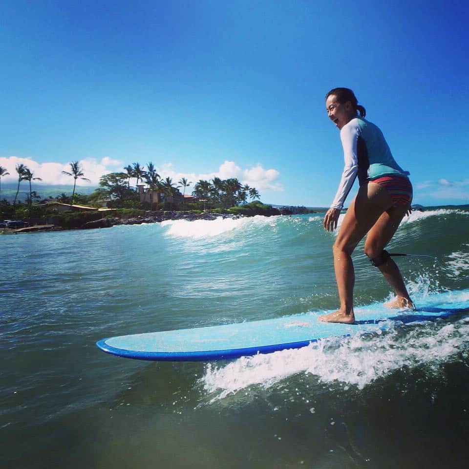 田中律子さんのインスタグラム写真 - (田中律子Instagram)「朝からマウイで波乗りタイム💕 メローな波で楽しかったー❗️ #maui #surfing #lifestyle #happy」7月24日 18時16分 - ri2kotanaka