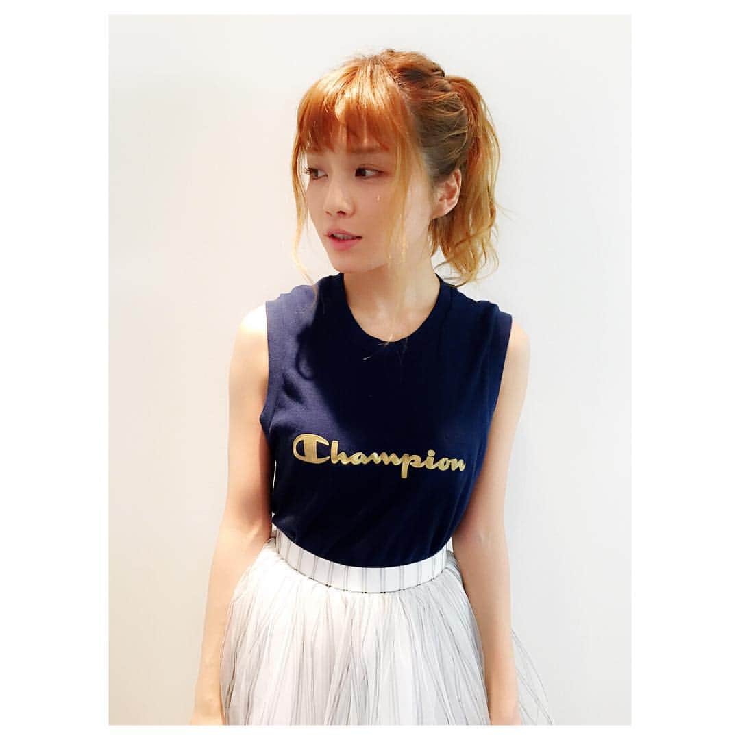 宇野実彩子さんのインスタグラム写真 - (宇野実彩子Instagram)「I ❤︎ タンクトップ🎽 #champion #emoda」7月26日 9時36分 - misako_uno_aaa