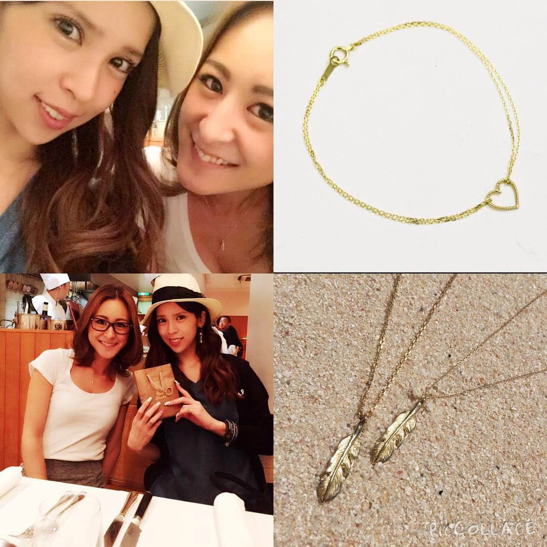 坂口杏里のインスタグラム：「仲良しのゆきまるがデザインしてるloabiのjewelry❤️ http://loabi.tokyo 今回はブレスレットとネックレス購入😍💓☝️」