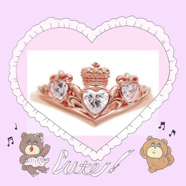 楠みゆうのインスタグラム：「この指輪が可愛すぎて一目惚れ(´･_･`)💓 絶対に買うって決めたから節約しよ(´･_･`)💓指輪嫌いだけどこれは可愛すぎる(´･_･`)💓」