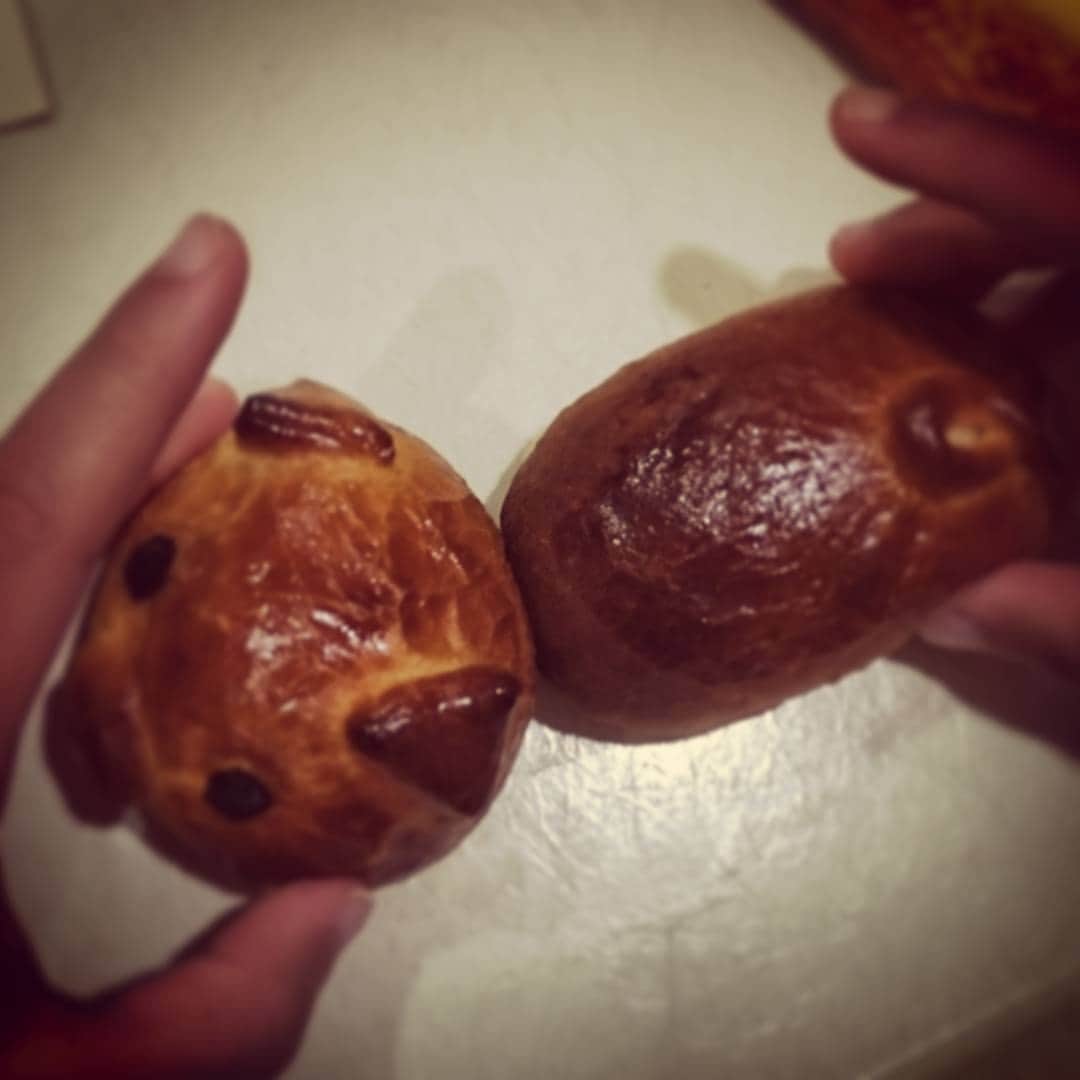 池尻和佳子のインスタグラム：「夏休みの思い出🌟 パン作り🎵(^O^)✌」