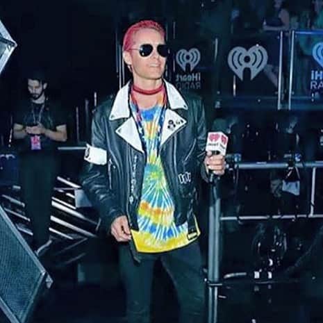 ブディストパンクさんのインスタグラム写真 - (ブディストパンクInstagram)「@jaredleto in #Buddhistpunk tie dye tee  #iheartradio」9月20日 12時20分 - buddhistpunkofficial