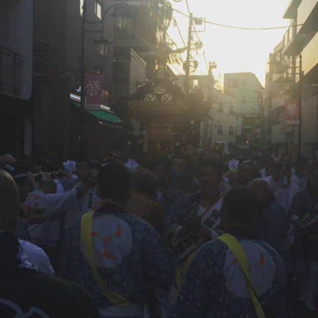 松山愛里のインスタグラム：「#八幡祭り #代々木八幡宮 #祭り #わっしょい」