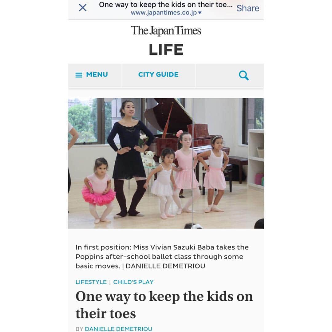のインスタグラム：「My #class had an #interview for the #japantimes  every girls wants to wear a #pink #leotard lol #ballet #lesson #mywork #myreallife please check it out ↓  http://www.japantimes.co.jp/life/2015/10/10/lifestyle/one-way-keep-kids-toes/#.Vh1lzXcdQnV.facebook  #しゃくれ #もう少し #可愛い #写真 #ほしかった」