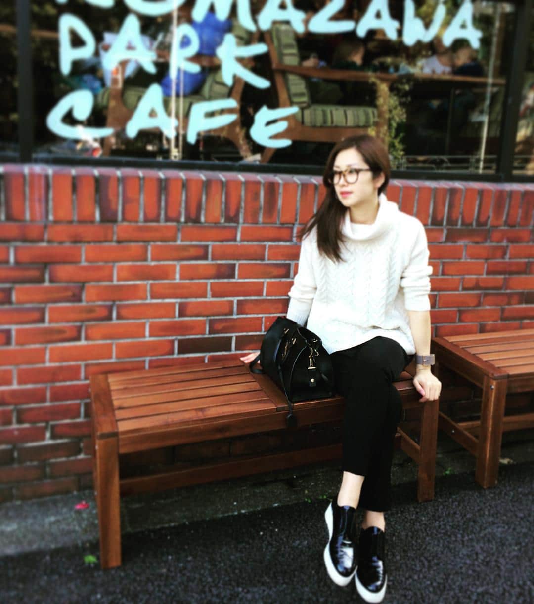 笛木優子のインスタグラム：「いい天気✨👍😊 #ViS#ビス#enfold#aquagirl#yvessaintlaurent」