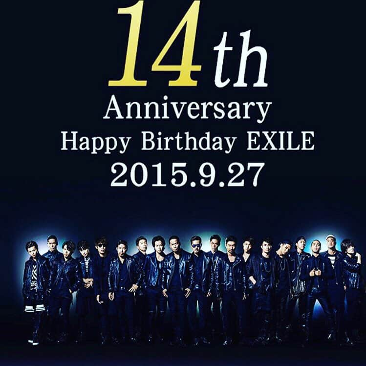 松本利夫さんのインスタグラム写真 - (松本利夫Instagram)「EXILE 14周年記念 いつも応援して下さる皆さん 本当にありがとうございます！  形は変わってきましたが 想いは変えず EXILEのテーマでもある LOVE DREAM HAPPINESS 「心」を大切に これからも皆さんに 僕らの想いを伝え続けます！  僕は EXILEパフォーマーとしては 今年が最後の記念日になりますが 未来に繋がる事を心から願っています☆  引き続き EXILE魂 EXILE PRIDEを持って 一生懸命頑頑張ります❗️ これからも よろしくお願いします！  ありがとうございました(^^) #EXILE #14周年 #感謝 #927 #LOVEDREAMHAPPINESS #EXILEFOREVER #松組 @matsugumi_ldh」9月27日 14時28分 - exile_matsu