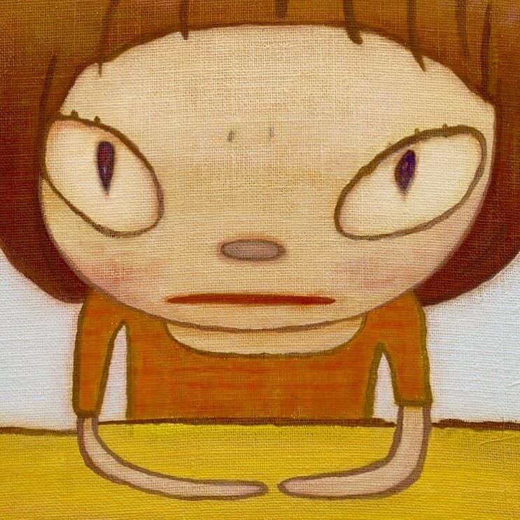 奈良美智のインスタグラム：「LET'S TALK ABOUT "GLORY" (detail) 2012」