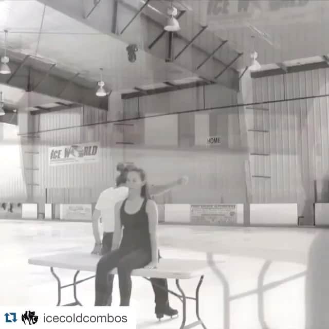 キミー・マイズナーのインスタグラム：「Loved working on this so much with the amazing @icemanfunk88 :) #Repost @icecoldcombos with @repostapp. ・・・ #ICC teams up with World Champion @kmeiz12. Music: #GiveMeLove by @edsheeeran. Link to the full video in bio. #figureskating #iceskating #music #table #choreo #choreography #dance」