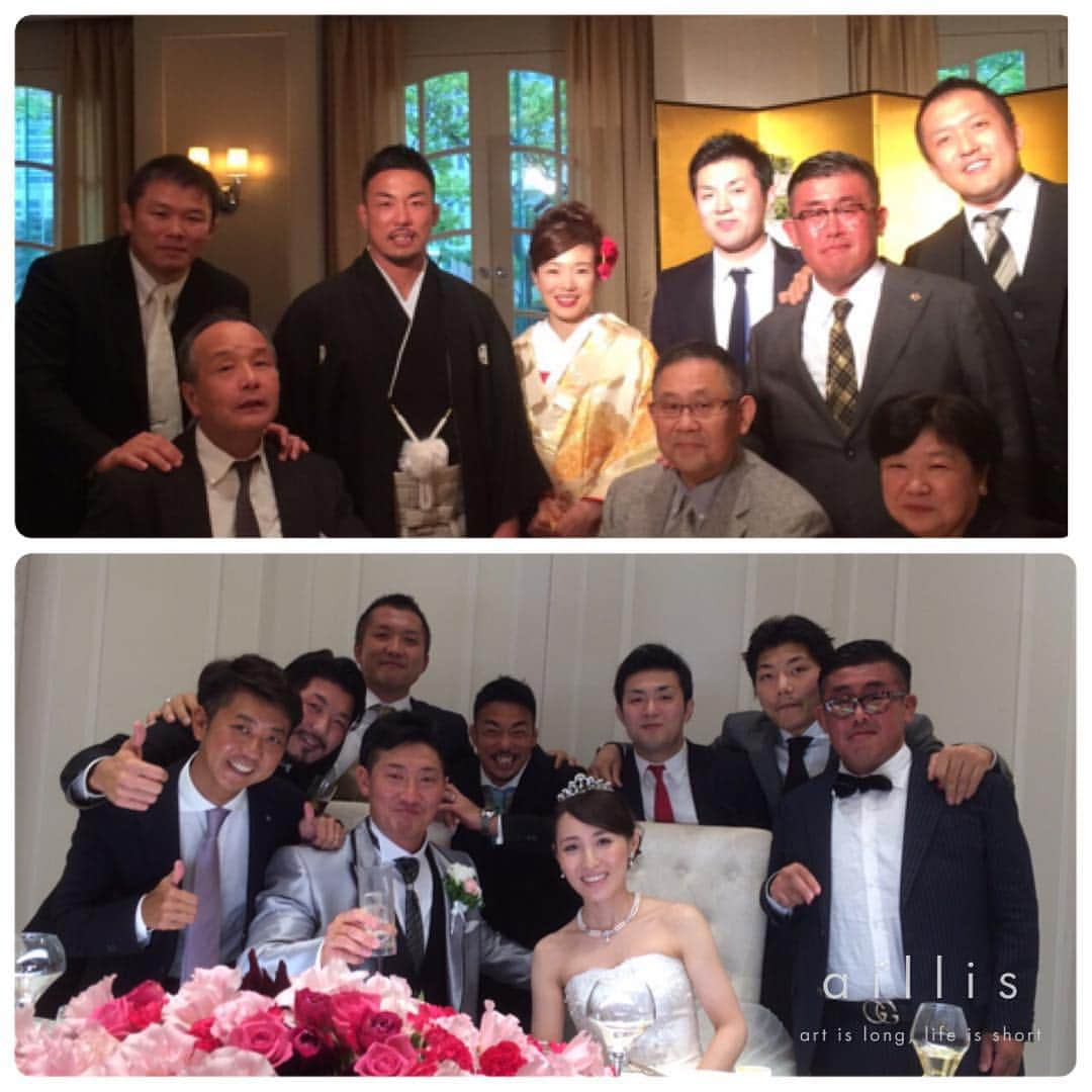 鈴木桂治さんのインスタグラム写真 - (鈴木桂治Instagram)「連休は2日連続で結婚式 #2人とも同級生 #川野成道 #松本たすく #たすくっ！ #よっしゃ！ #結婚式貧乏 #めでたい事続き #happywedding #myfriend #kokushikan#国士舘#柔道#野球部#baseball」10月12日 9時57分 - gk.kizuna