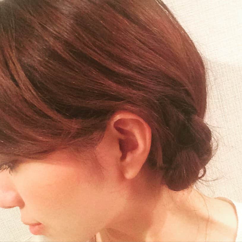 筧沙奈恵さんのインスタグラム写真 - (筧沙奈恵Instagram)「hair arrange♡  #hairarrange #まとめ髪 #uphair #instahair」11月9日 16時42分 - sanaekakei