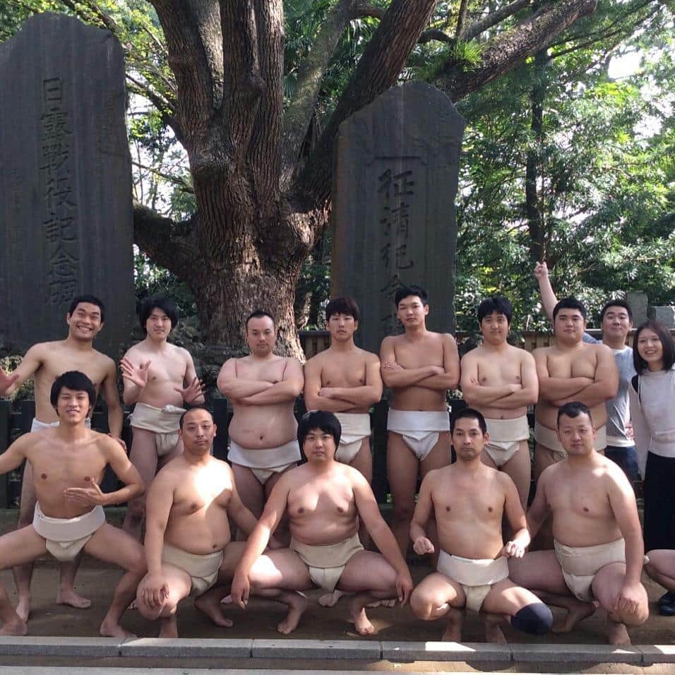 みちお（トム・ブラウン）のインスタグラム：「昨日！相撲大会出てきました。１回戦勝ったよ！2回線ぼろ負け。くやしー！笑  あー、楽しかった」