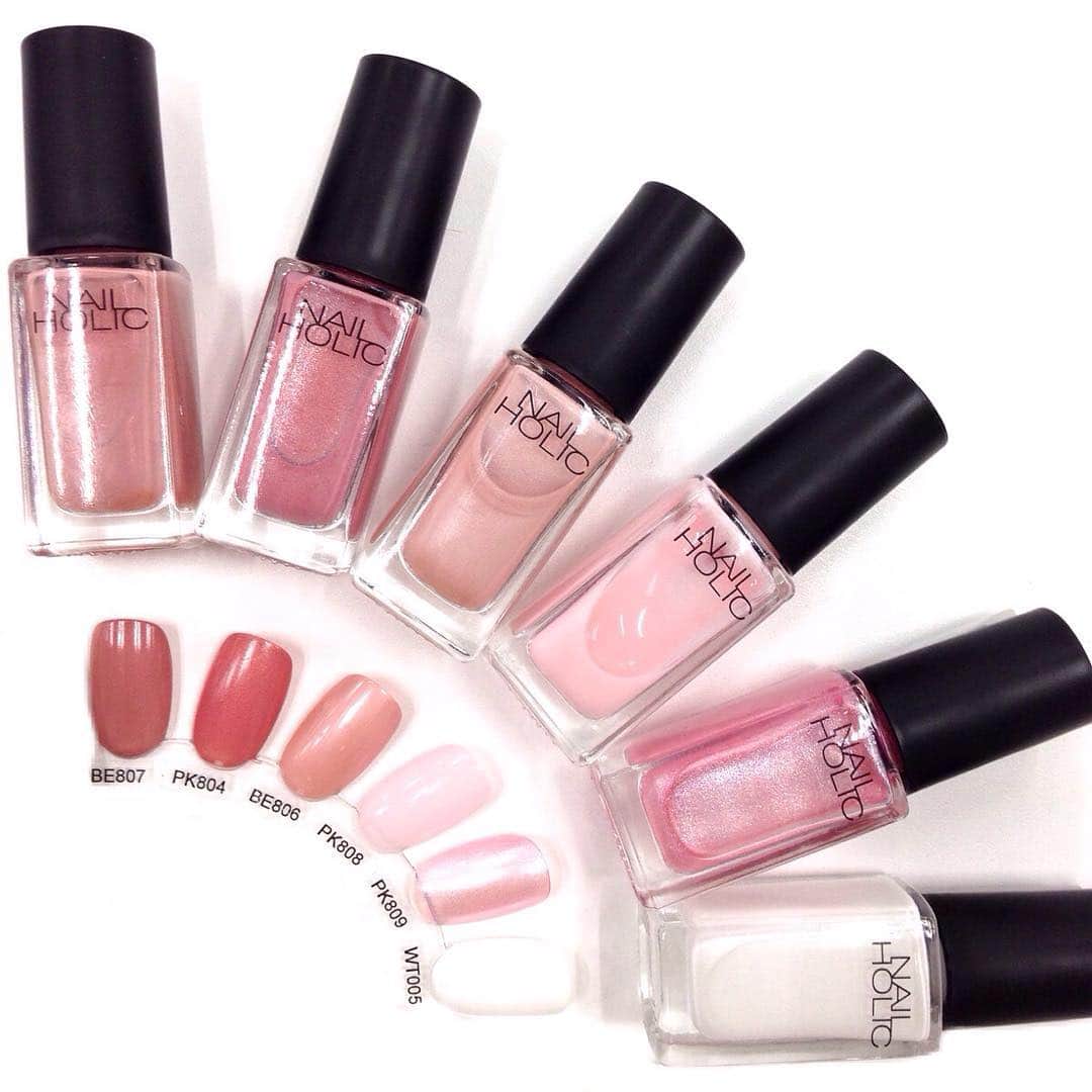 Nail Holicさんのインスタグラム写真 Nail Holicinstagram ネイルホリック色見本シリーズ3 多くの女性から愛されるクラシックカラーpart2 気になった色があればハッシュタグの色号数をクリックして これまでpostされたネイル例で仕上がりを確認してみて