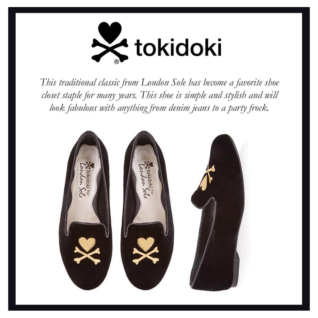 ロンドンソールのインスタグラム：「Our London Sole X Tokidoki Collection! This traditional Hefner style is a wardrobe staple! Grab a pair now #LondonSole #Tokidoki #LondonSoleXTokidoki #Hefner #Slipper」
